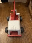 Vintage 1960s Wood Fisher Price 615 Tow Truck Wrecker 6 1 2  Long