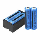 4pcs 3000mah Batteries 3 7v Rechargeable Battery   Charger For Flashlight Torch