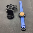 Samsung Gear Sport Smart Watch Blue Silicone Band  Black Case  Heart Rate Monit   
