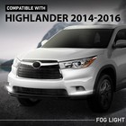 Pair Led Drl Driving Fog Lamp For Toyota Highlander 2014-2016 Left Right 2pcs