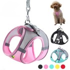 Adjustable Puppy   Cat Harness Set   Small Dog Vest  Collar   Leash