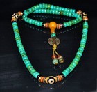 Dzi Eye Tibet Tibetan Turquoise Buddhist Buddha Prayer Bead Mala Bracelet 