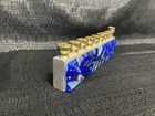 Menorah Glass And Metal  Israel Judaica Hanukkah