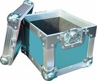 7  Single 100 Swan Flight Case Vinyl Record Box  turquoise Rigid Pvc 