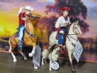 Hartland 1990s Roy Rogers Dale Evans Bullett Set Saddles Hats Pistols Tags