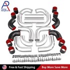 12 Pcs Universal 3  Aluminum Turbo Intercooler Piping Silicone Coupler Clamp Kit