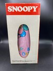 Vintage 1965 Peanuts Snoopy And Woodstock Thermos Vacuum Flask Pastel Pink Vtg