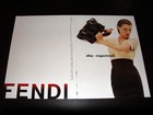 Fendi 3-page Print Ad Spring 2006 Angela Lindvall Beautiful Girl Karl Lagerfeld