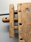 Antique Carpenters Workbench W  Vice Repurpose No Legs Industrial Wood Counter