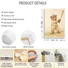 3pcs Teddy Bear Sports Nursery Animal Canvas Wall Art Cute Woodland Baby Bear   