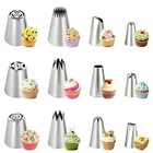 12pcs Piping Tips Set  Stainless Steel Cake Decorating Tips  Russian Nozzles