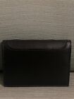 Authentic Salvatore Ferragamo Black Leather Card Holder Organizer 