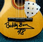 Buddy Guy Signed-autograph Mini Guitar With One Of Buddy   s Guitar Pick Vg   nm