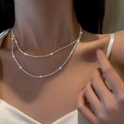 925 Sterling Silver 40-75cm Exquisite Sparkling Necklace Fashion Women Coupl