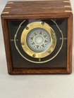 Nautical Marine Gimbal Ship Solid Brass Compass In Wooden Box Gift Item