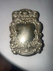 Vintage Victorian Silver Plate Repousse  Match Vesta Safe Case Guc Engraved