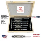 New Adjustable Hand Reamers  Set 9 Pcs A- I H4- H12 15 32  To 1 3 16  Hss Usa