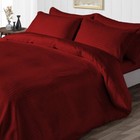 Egyptian Cotton 1000-1200 Tc Bedding Collection Burgundy Stripes Select Item