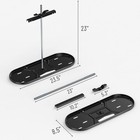 Skyflame Steel Rv Dual Propane Tank Medium - Fit For 30lb Tanks  Black 