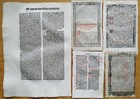 7 Early Printed Post Incunable Leaves  f  - 1495 1550