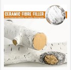 Large 6 Pcs Gas Fireplace Fire Pit White Birch Ceramic Logs Set-new
