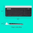 Logitech K780 Multi-device Wireless Keyboard For Computer  Phone And Tablet     Fl
