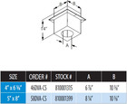Simpson Dura-vent 46dva-cs  Support Box Direct Vent  misc    4 X 6-5 8  Black