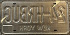1970s New York License Plate Vanity Personalized    24-hrbug    Volkswagen Bug Sick