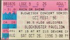 Vintage Ozzfest 1996   1997 Concert Ticket Stubs Lot Ozzy Osbourne Black Sabbath