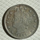 1883 With Cents Liberty V Nickel Au