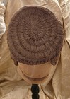 Antique Victorian 19th C Straw Bonnet W Velvet Lining