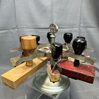 Vintage Standard Rubber Stamp Holder Metal Carousel Rack 8 Slots 8 5  X6 5  