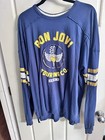 Original Bon Jovi 2013 Tour Long Sleeve Shirt Xxl Blue