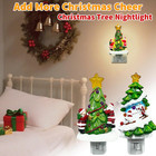 2025 Christmas Tree Night Light Plug Into Wall - 120v Christmas Night Light Plug