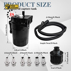 Dwarfoo Oil Catch Can  Tank  Separator Can With Black 