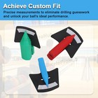 Bowling Ball Pitch Gauge Set - 3pc For Finger thumb switch Grip Hole Measurement