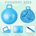 6 Pcs 32  Hopper Ball With Handle - Fun Bouncing Exercise Toy For Kids  Blue