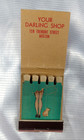 4 Vtg Feature Girly Nylon Stockings Lingerie Feature Matchbooks Full Unstruck 