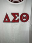 New  The Delta Box Short Sleeve Jersey Style Tee - Delta Sigma Theta Size Medium