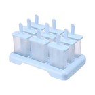 1pcs 9-in-1 Diy Ice Cream Popsicle Mold With Tray     Easy Homemade Frozen Maker