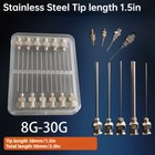 12x Blunt Tip Dispenser Needles Stainless Steel Needle Glue Adhesive Parts Multi
