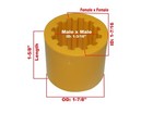 Wacker Oem Rd880  Rd11  Rd12-90  Rd16-100 Flexible Coupler Sleeve 5000178336