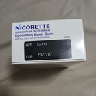 Nicorette Stop Smoking Aid Nicotine Gum 2 Mg Spearmint Burst 100 Count Exp 07 27