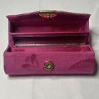 Vintage Mary Kay Lipstick Pouch Double Case Holder W  Mirror Pink Snap   New