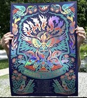 2025 Phish Summer Tour Poster Noom 269 400 Flaming Bird - Dry Goods Foil Variant
