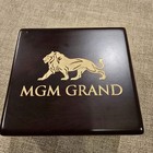 Mgm Grand Casino Watch Las Vegas Employee 2006 Black Leather Stainless Brand New