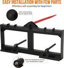 49  Hay Spear Bale Spears Skid Steer Loader Tractor Attachment 3500lbs