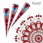 Natural Kaveri Temporary Tattoo Mehandi Herbal Henna Cones Body Art Kit 12 Cones