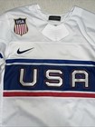 Nike Team Usa Hockey Jersey Mens Small White Olympics Collectible Patriotic