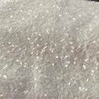 White Sequin On White Stretch Velvet Fabric Sparkly Spandex Costumes Dancewear